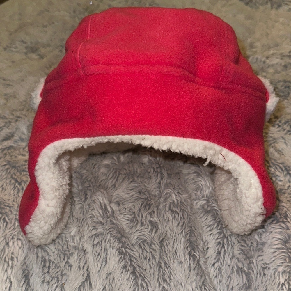 Cat & Jack Girls Trapper Hat Ambient Pink Faux Shearling Fleece 4-7 NEW